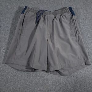 Birddogs Shorts Mens Large Gray Blue Drawstring Performance Lined Athleisure